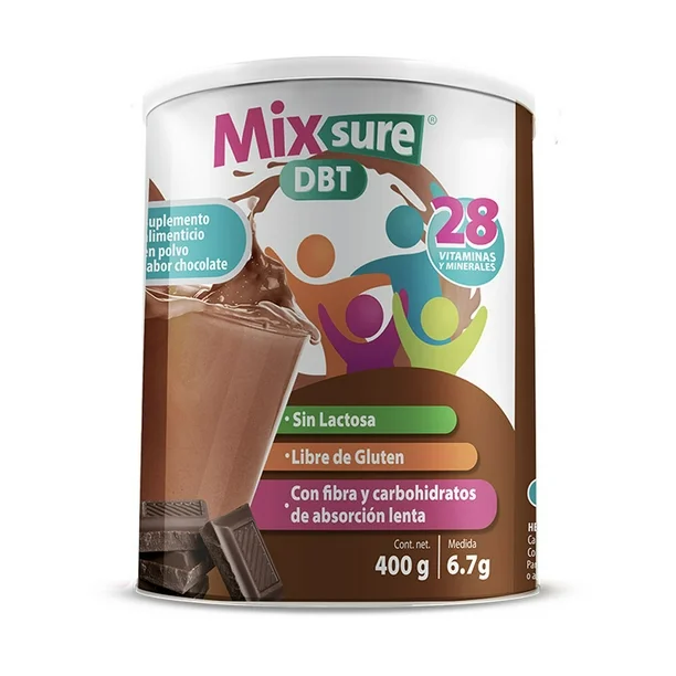 Mixsure Dbt Suplemento Alimenticio En Polvo Sabor Chocolate 400g